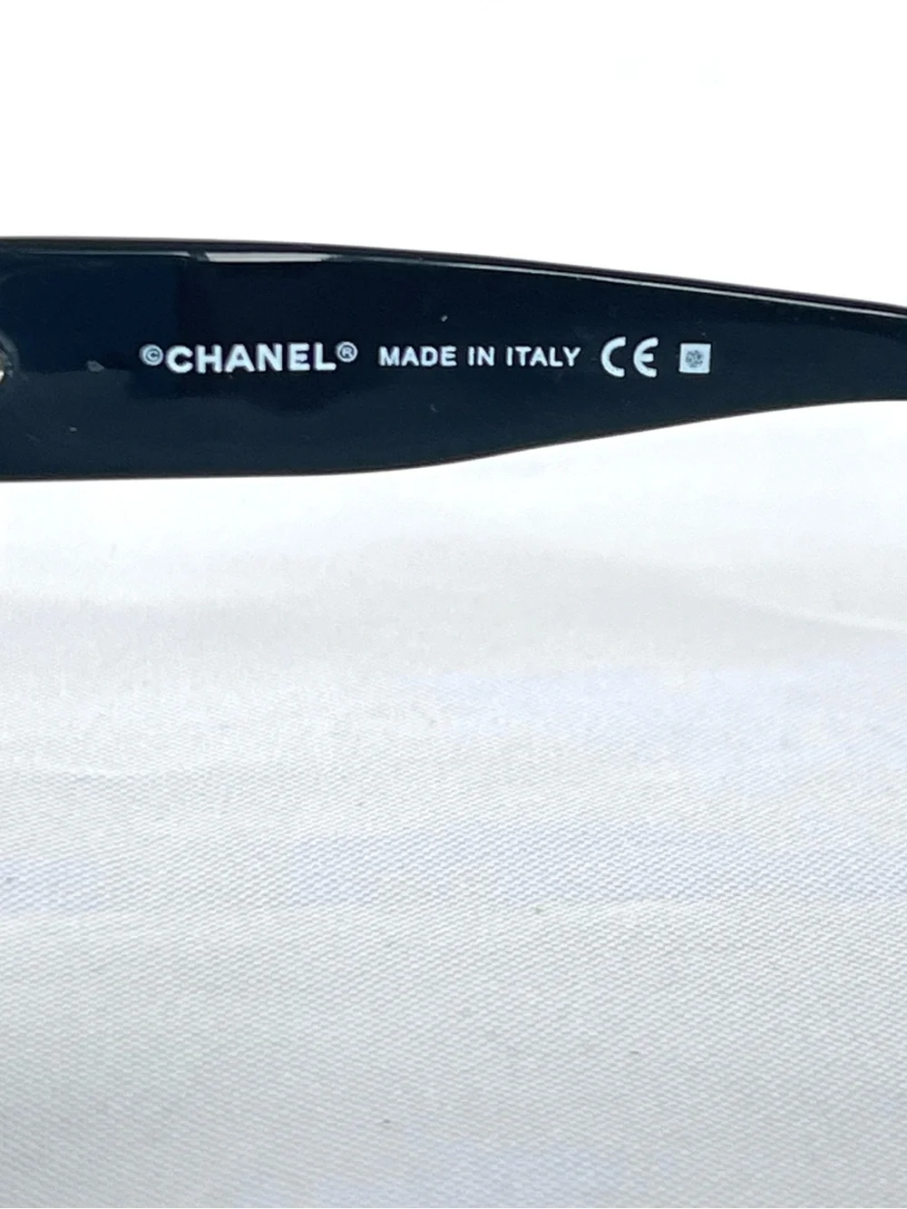 CHANEL 5146 C. 1125/3C Camellia Flower CC Black Quilted Acetate Frame Sunglasses